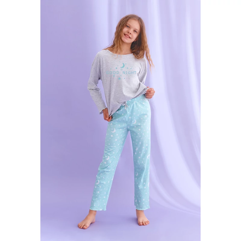 Taro 2649 LIVIA bakfis hosszú pizsama 146   A/W21-22