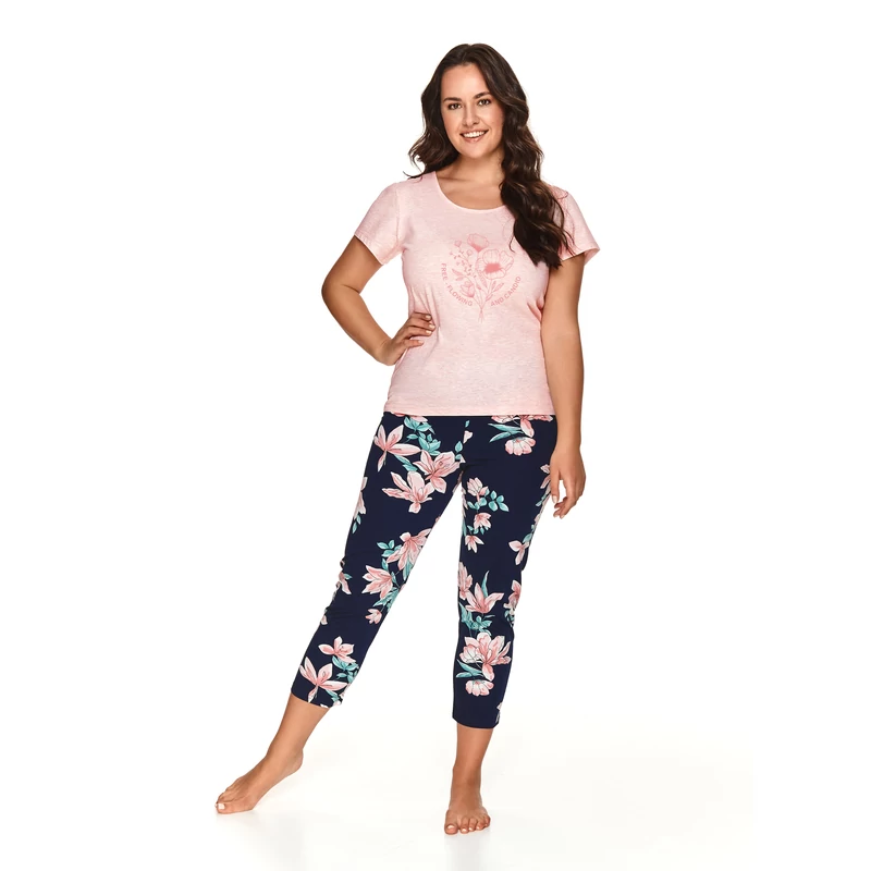 Taro 2694 MARINA rövid ujjú, hosszú nadrágos női pizsama 2XL-3XL