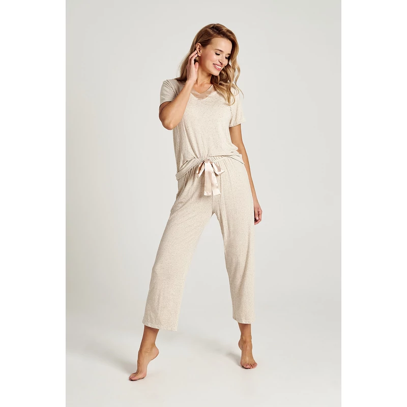 Taro 3105 EDEN  rövid ujjú női pizsama 7/8 nadrággal S-XL S/S 2024
