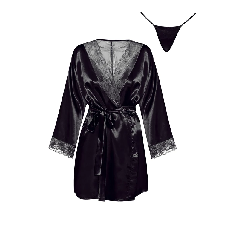 BN6669 Beauty Night Sherie peinoir black S/L   EAN:59030317782899