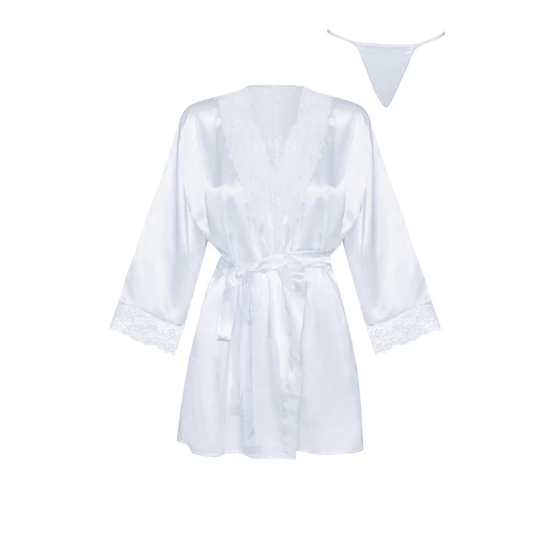 BN6672 Beauty Night Sherie peinoir white S/L   EAN:59030317782929