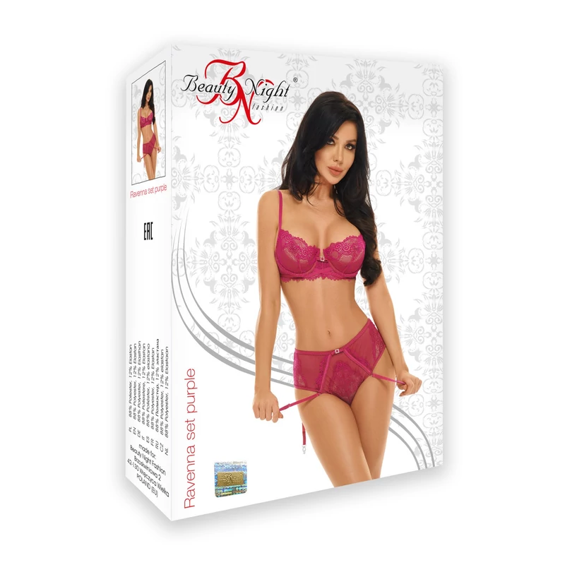 BN6539 Beauty Night Ravenna set purple S/M EAN: 5903031780697