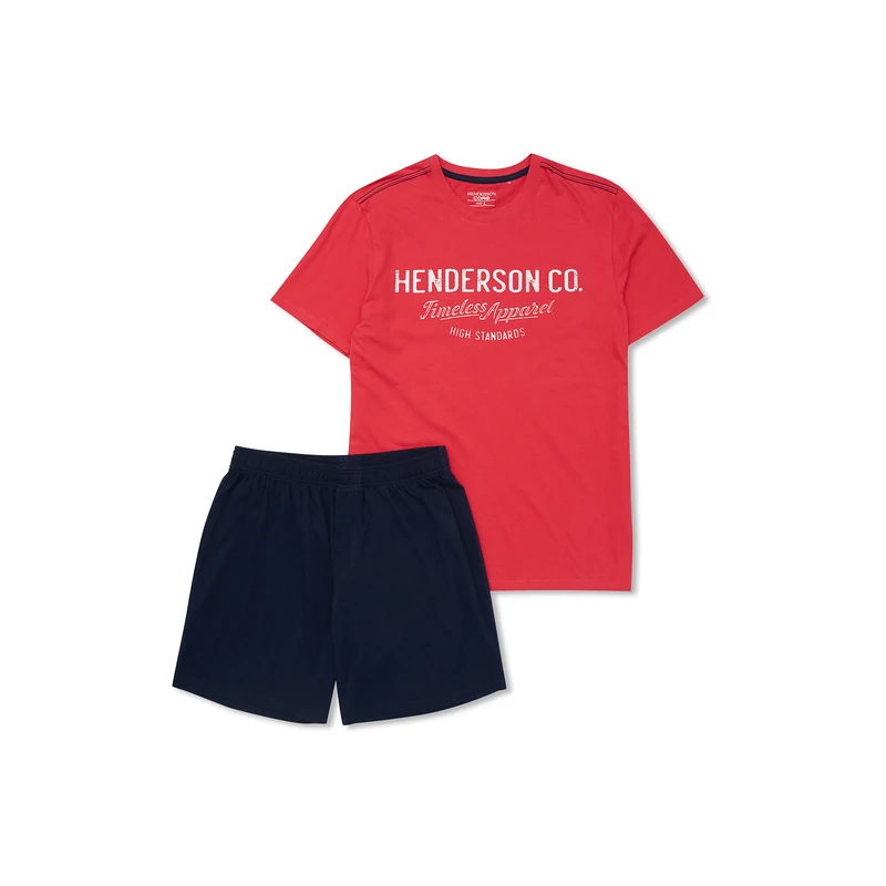 Henderson 41286 Creed red férfi pizsama 33X-M-XXL  S/S2024