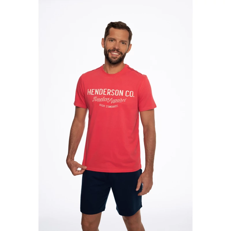 Henderson 41286 Creed red férfi pizsama 33X-M-XXL  S/S2024