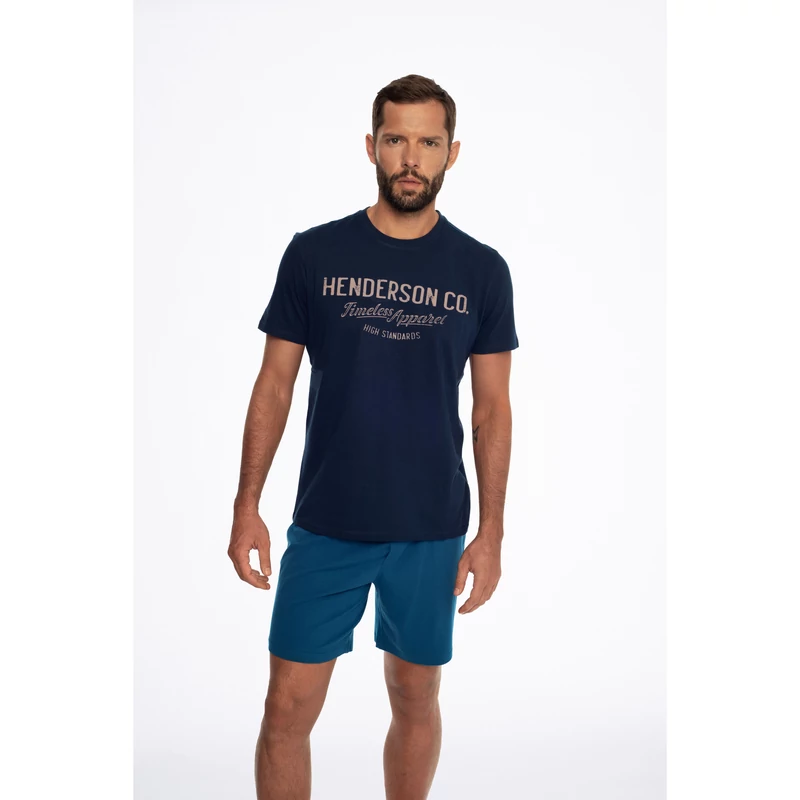 Henderson 41286 Creed navy férfi pizsama 59X-M-XXL  S/S2024