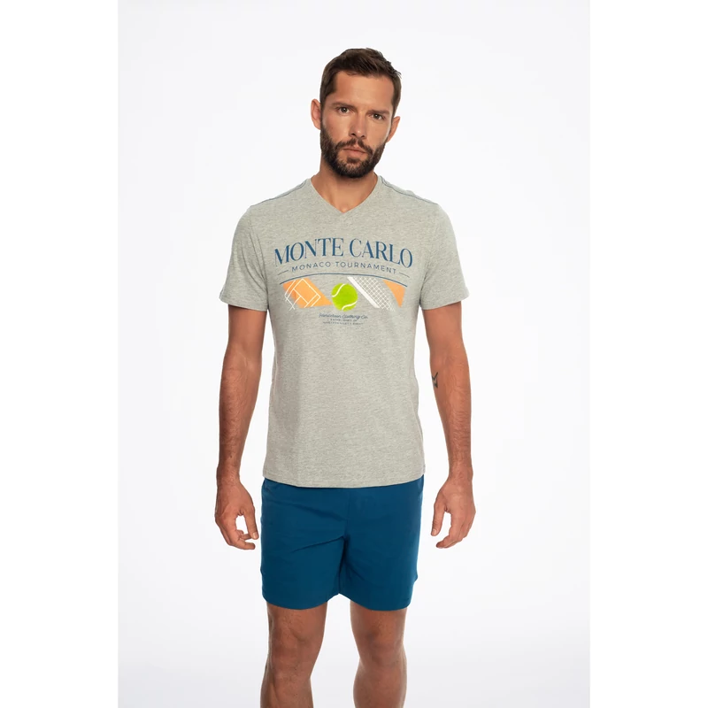 Henderson 41281 Court világosszürke férfi pizsama 09X-M-XXL  S/S2024