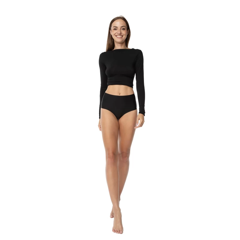 Julimex JOY Brasil MAXI panty fekete varrásnélüli bugyi XXL