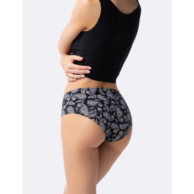 Julimex Simple Paisley Classic panty fekete/szürke S