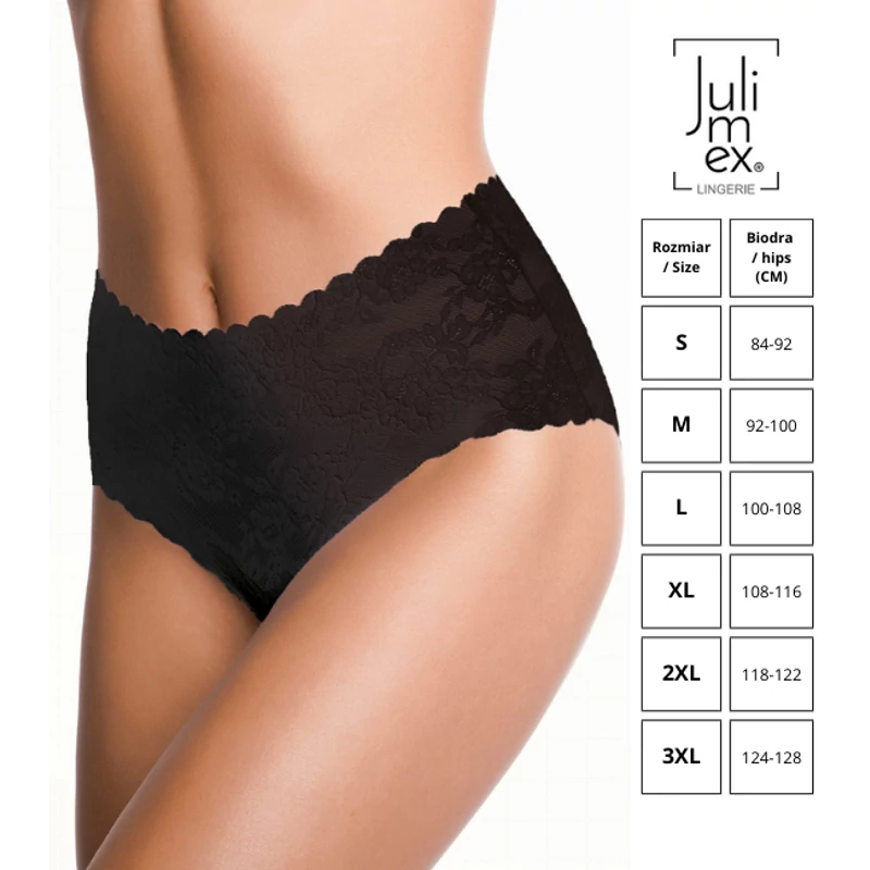 JULIMEX Bellie Maxi fekete panty XL
