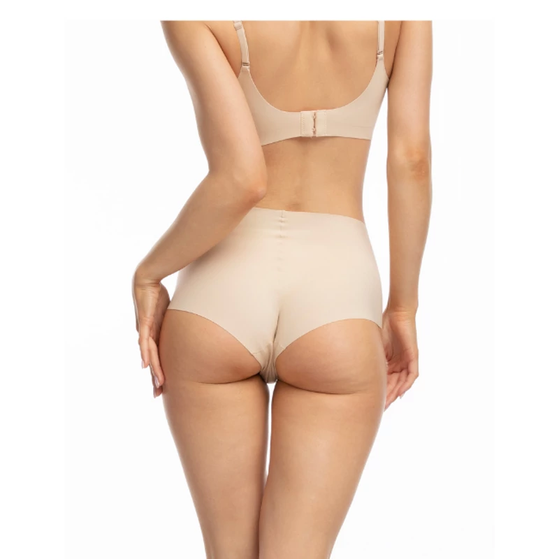 Julimex Infinity Boyshort Maxi panty bézs varrásnélüli bugyi M