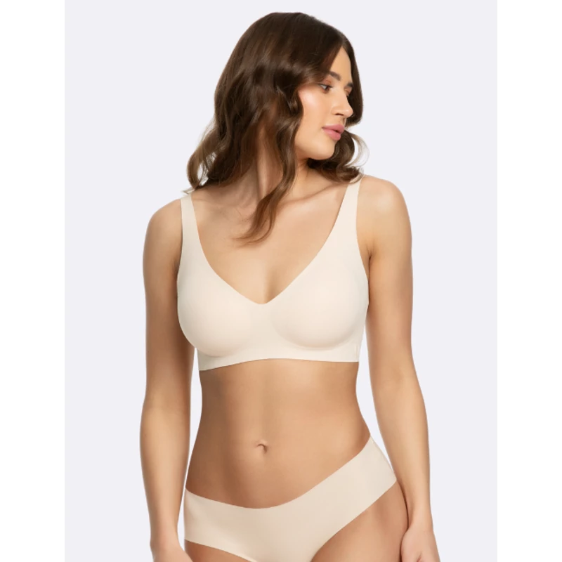 JULIMEX Jelly Bra Basic bézs melltartó L