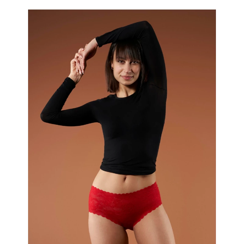 JULIMEX Bellie Maxi piros panty XL