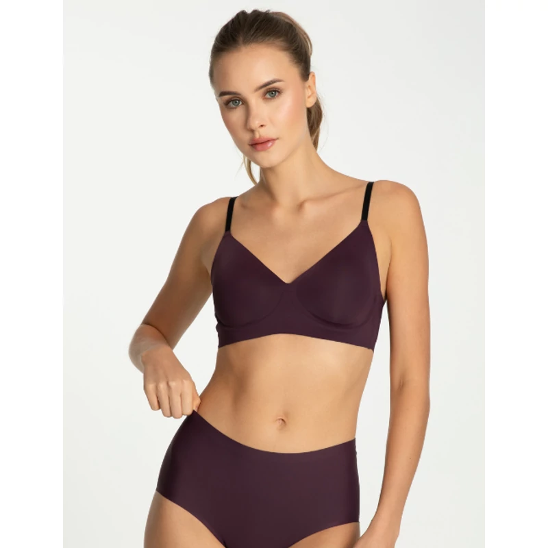 Julimex Dark Plum Simple T-shirt Bra melltartó S