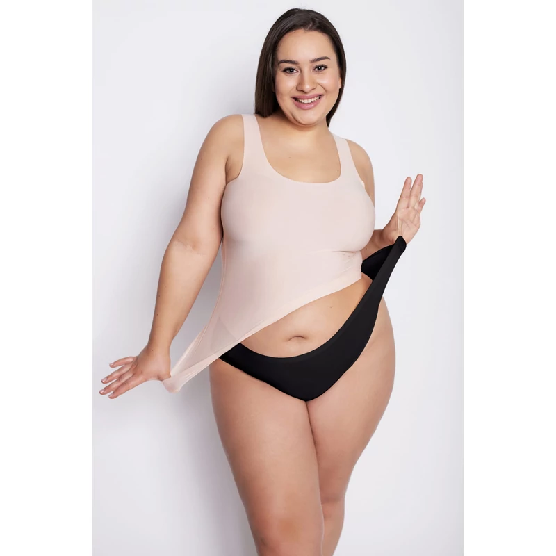 JULIMEX Flexi One Plus Size Maxi panty fekete  2XL - 3XL