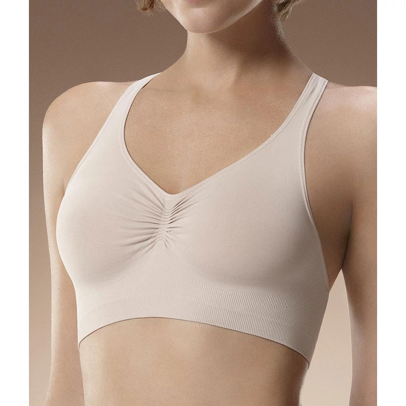 JULIMEX 50113 Plié alakformáló sportmelltartó top natural S
