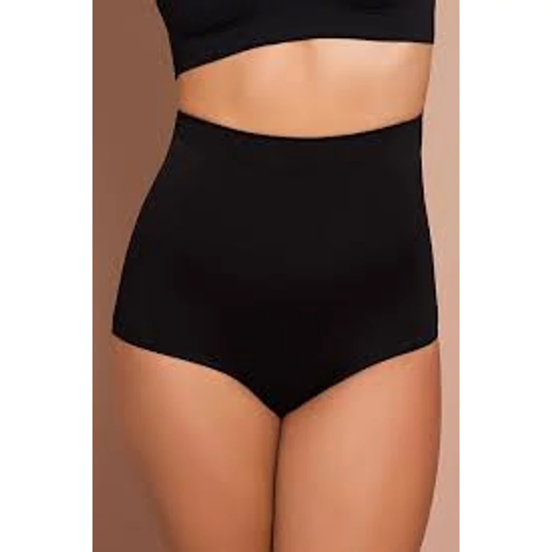 JULIMEX Plié 50041 fekete S /34-36/ magasított derekú slip 