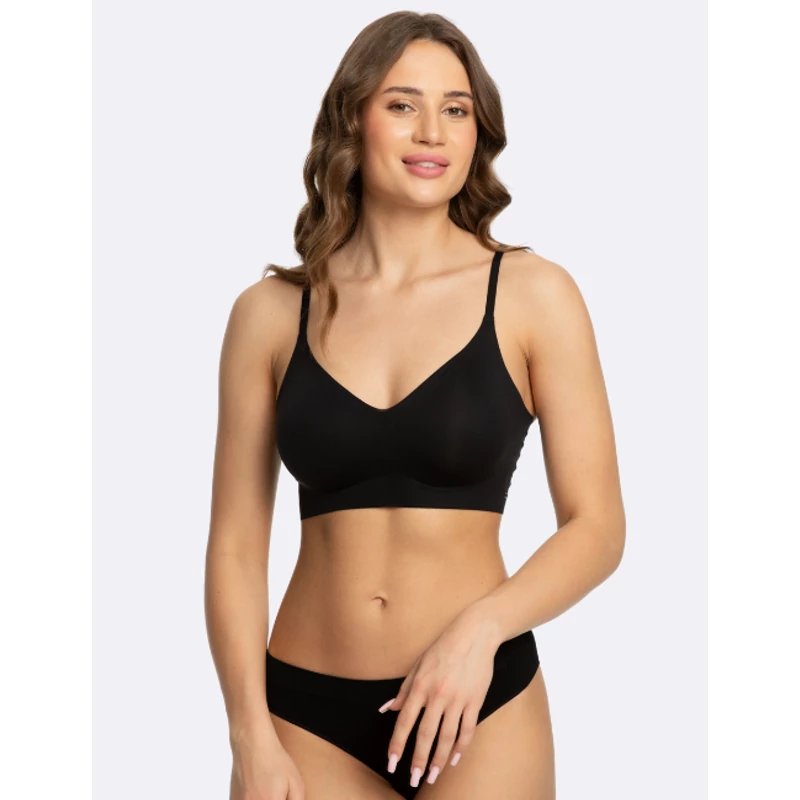 JULIMEX Simple Bra Top fekete melltartó L