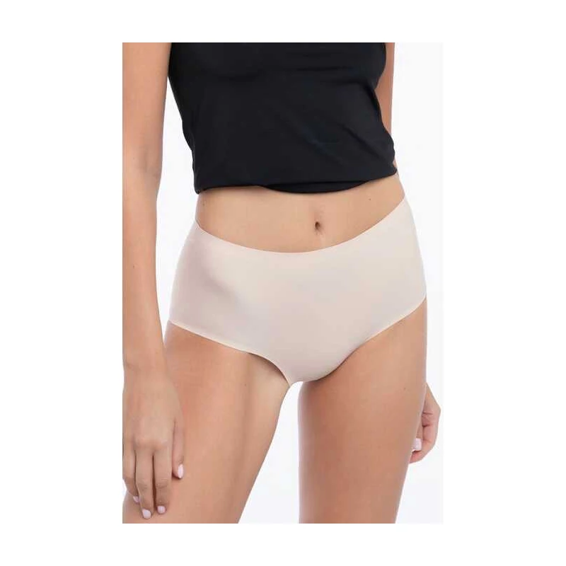 Julimex Simple panty maxi bézs varrásnélküli bugyi S