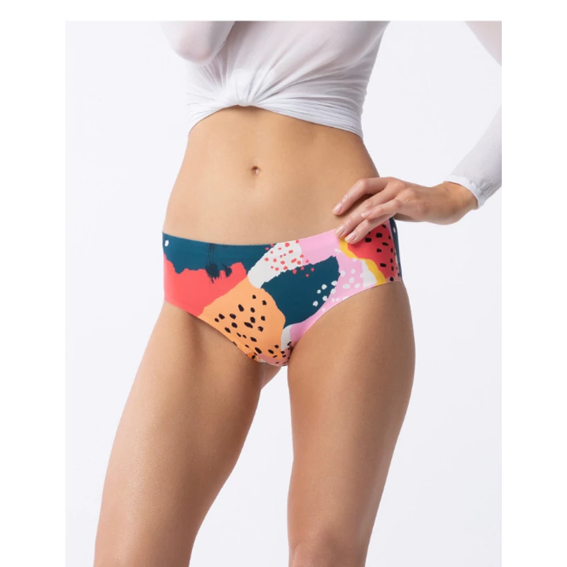 Julimex Simple Tutti Frutti Classic panty absztrakt mintás varrásnélküli bugyi XL