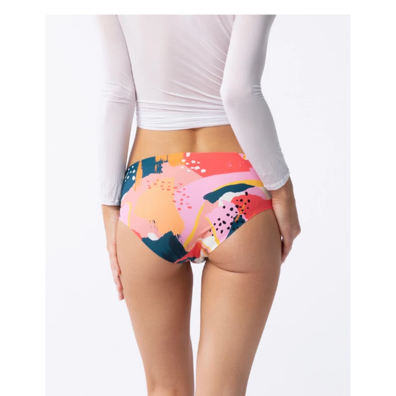 Julimex Simple Tutti Frutti Classic panty absztrakt mintás varrásnélküli bugyi XL