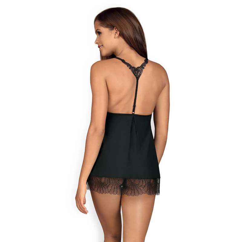 OB4274  Chiccanta babydoll & thong black  S/M EAN: 5901688224274