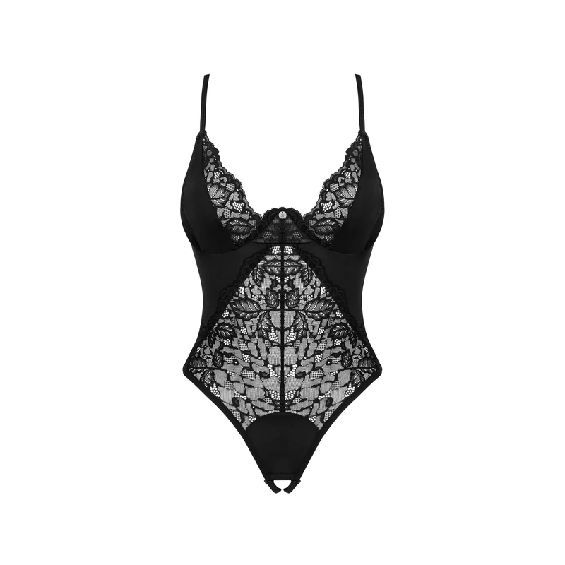 OB3908 Obsessive Bellastia crotchless / nyitott / teddy  XS/S     EAN:5901688253908