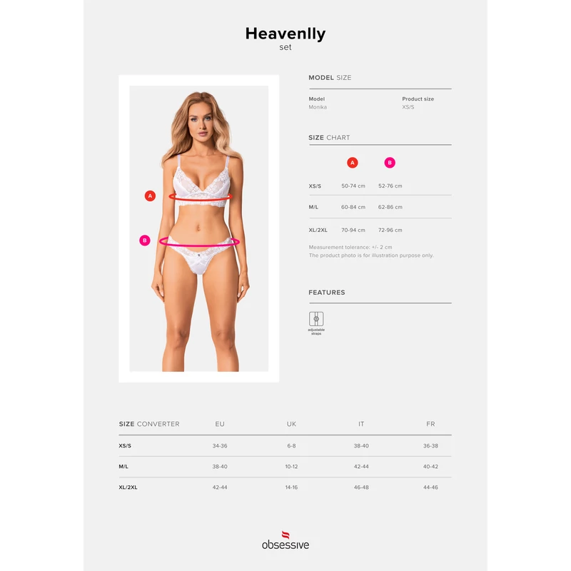 OB2567 Heavenlly set 2-pcs  XS/S    EAN:5901688252567