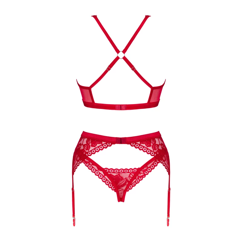 OB3380 Obsessive Lacelove 3-pcs set  XL/2XL   EAN:5901688253380
