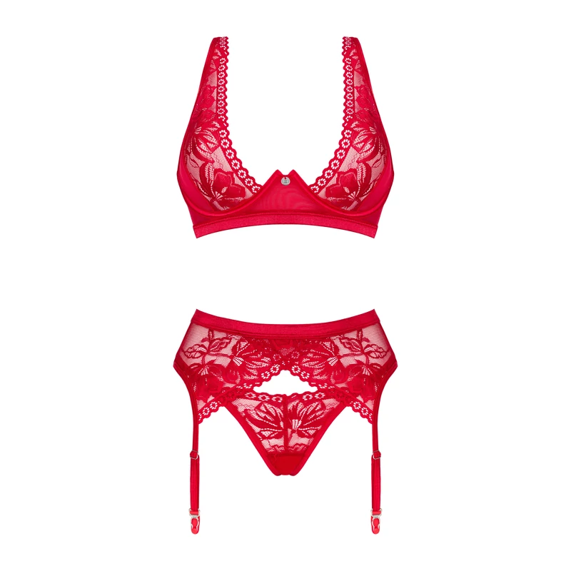 OB3380 Obsessive Lacelove 3-pcs set  XL/2XL   EAN:5901688253380
