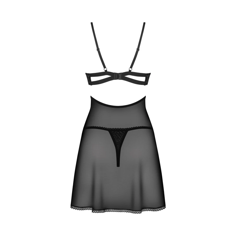 OB9504 Obsessive Nutris babydoll & thong XL/2XL   EAN:5901688259504
