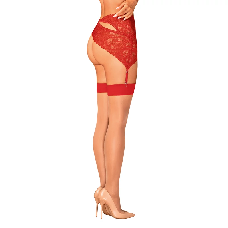 OB8820 S814 stocking red S/M   EAN:5901688238820