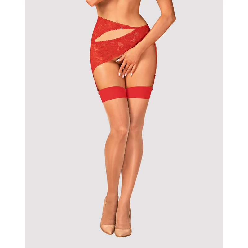 OB8820 S814 stocking red S/M   EAN:5901688238820