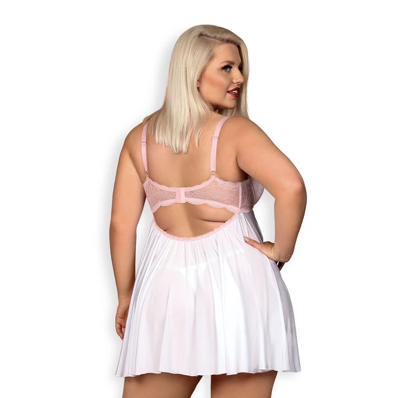 OB7992  Girlly babydoll & thong XXL EAN: 5901688227992