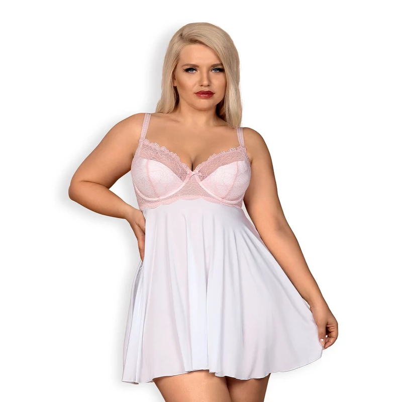 OB7992  Girlly babydoll & thong XXL EAN: 5901688227992