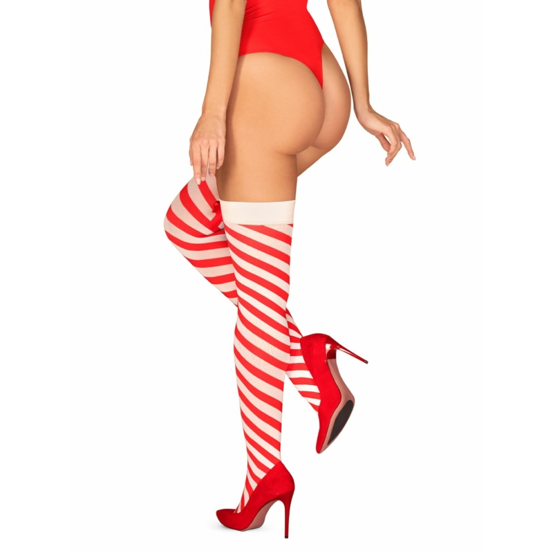 OB9026 OBSESSIVE Kissmas stockings L/XL EAN: 5901688229026