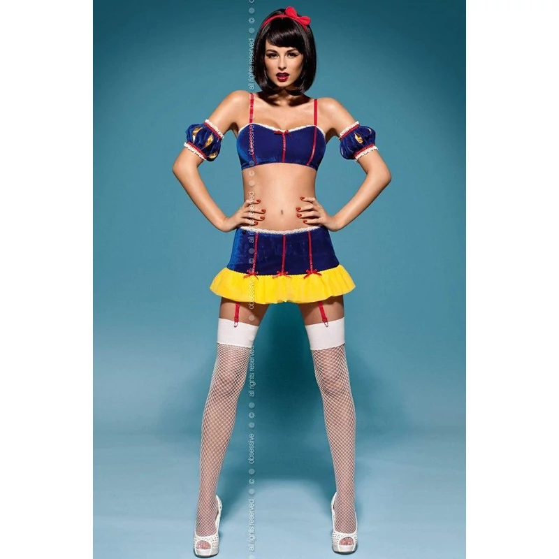 OB9253 OBSESSIVE Snowwhite 6 r. jelmez S/M EAN: 5900308559253