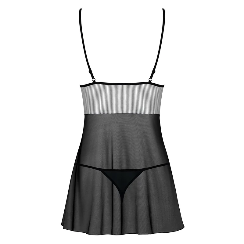 OB9394 OBSESSIVE Greyla babydoll + tanga L/XL EAN: 5901688209394