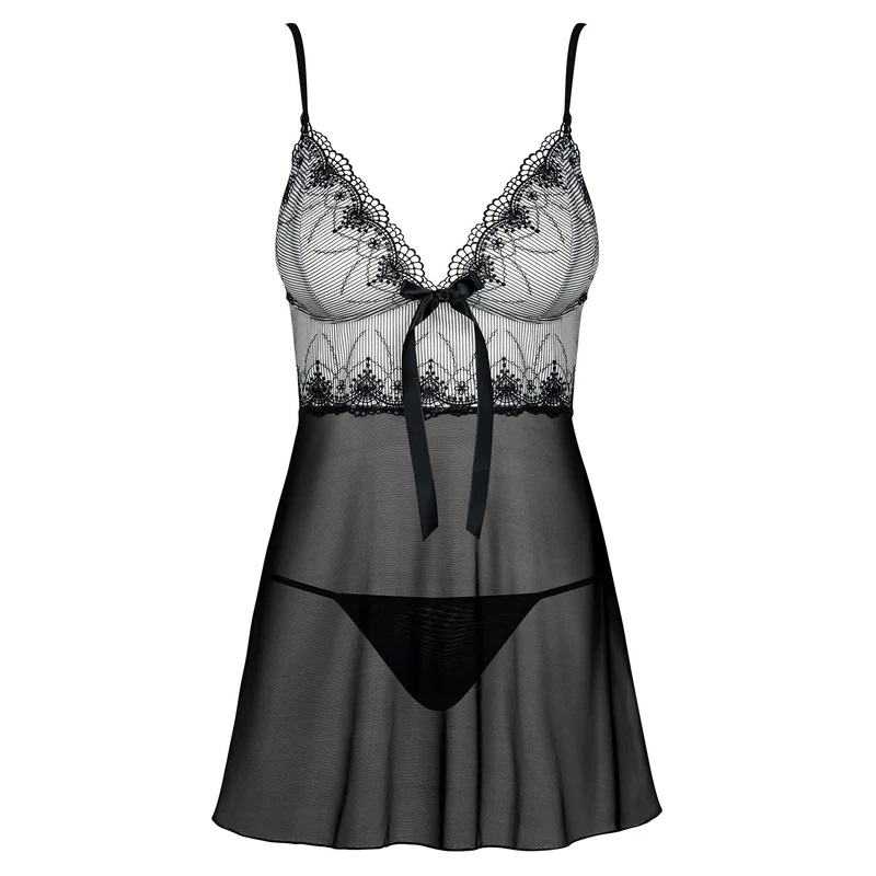 OB9394 OBSESSIVE Greyla babydoll + tanga L/XL EAN: 5901688209394