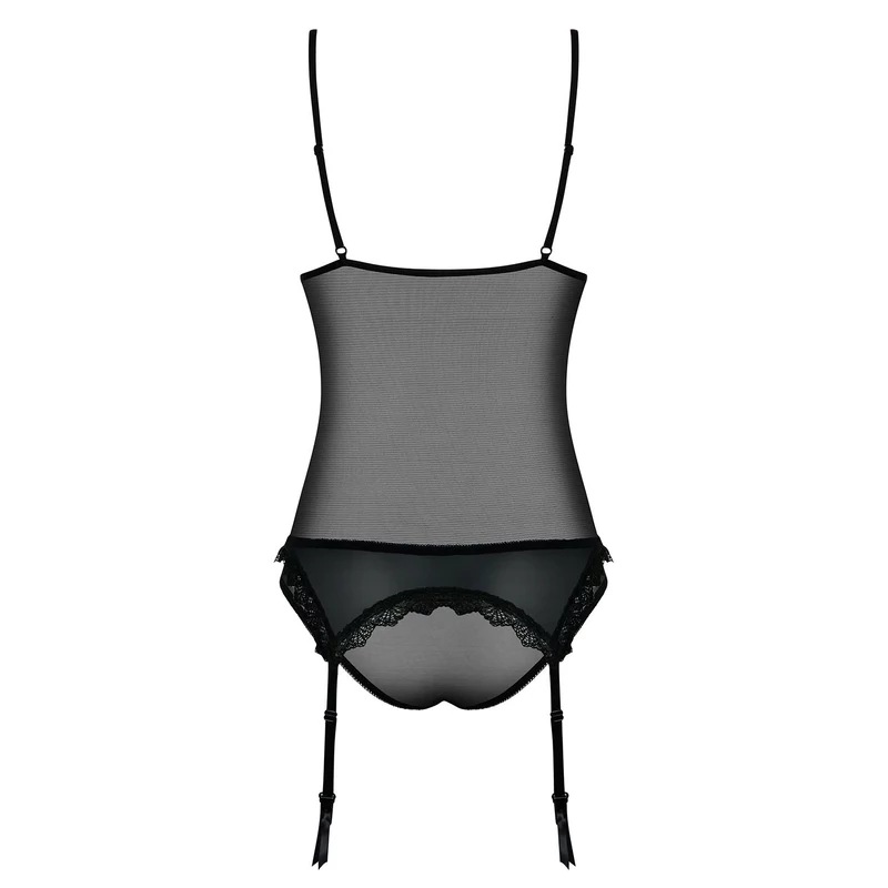 OB9516 OBSESSIVE Greyla fűző + bugyi S/M EAN: 5901688209516