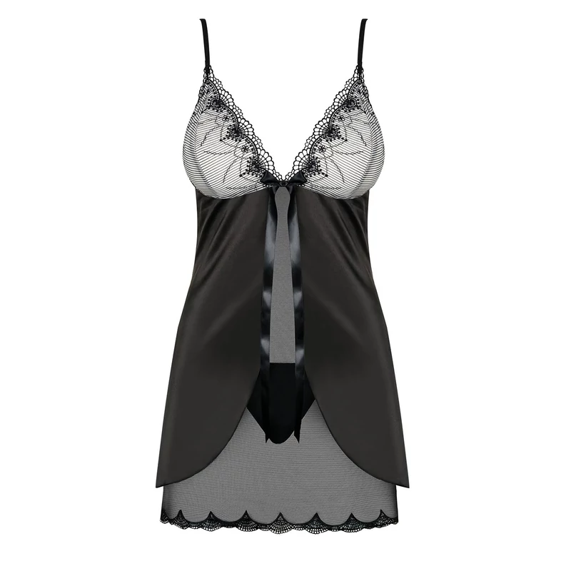 OB9417 OBSESSIVE Greylita babydoll + tanga S/M EAN: 5901688209417