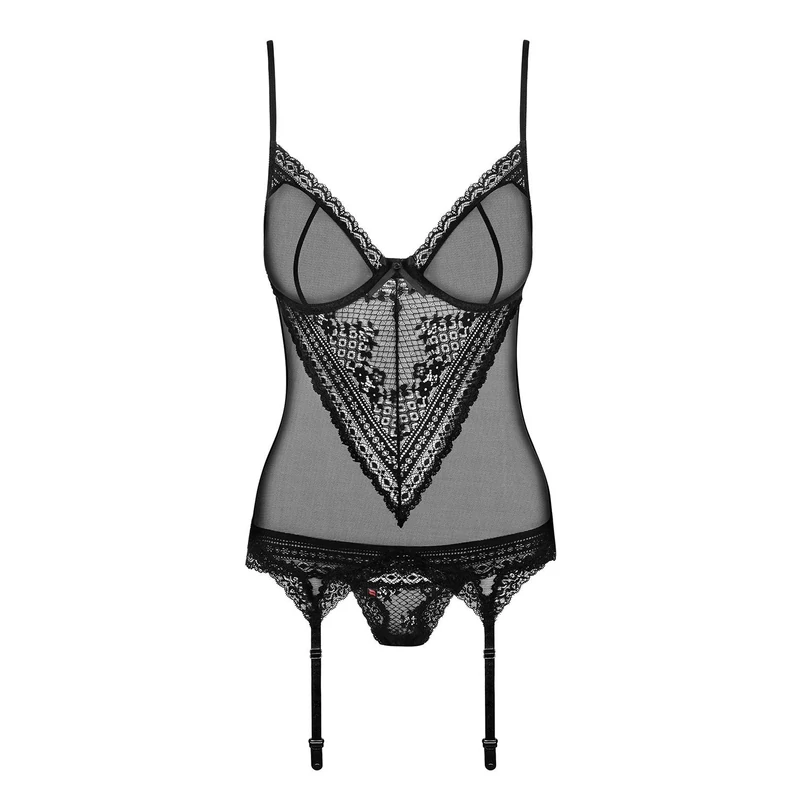 OB8519 OBSESSIVE Picantina fűző + tanga L/XL EAN: 5901688208519