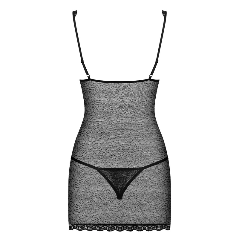OB5234 OBSESSIVE  811-CHE-1 chemise & thong L/XL EAN: 5901688215234