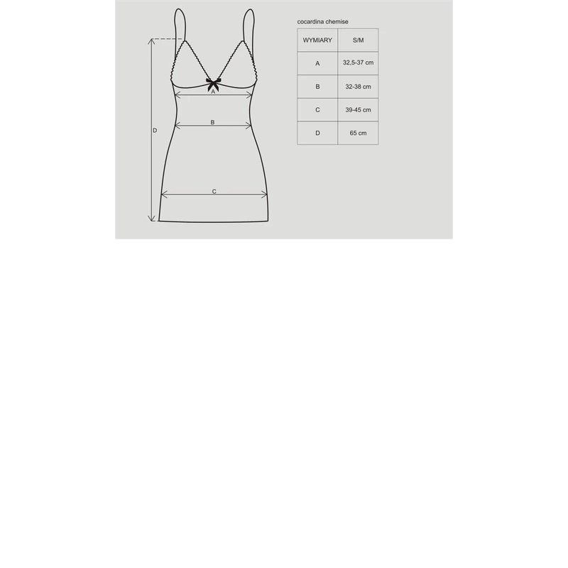 OB3576 OBSESSIVE Cocardina chemise L/XL EAN: 5901688203576