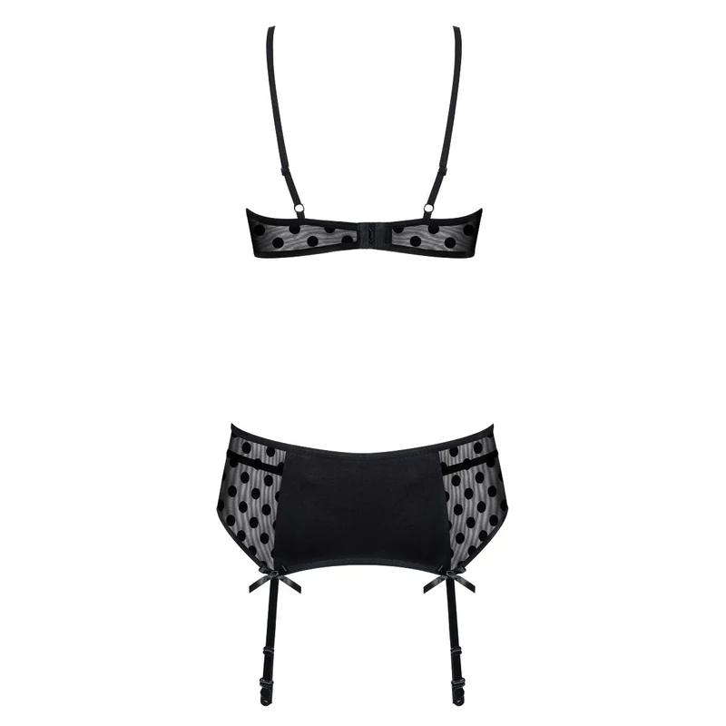 OB2462 Obsessive Dotina 3 részes komplett L/XL EAN: 5901688212462