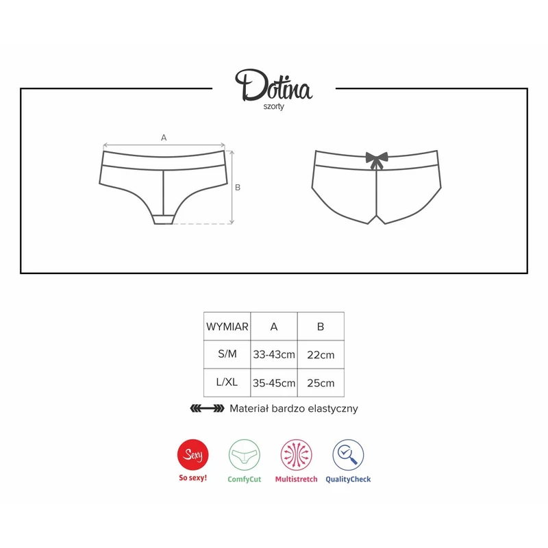 OB2318 Obsessive Dotina sort L/XL EAN: 5901688212318
