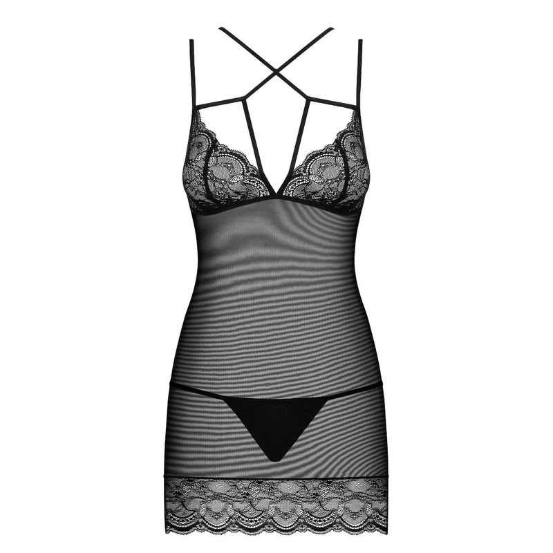 OB3001 OBSESSIVE Frivolla hálóing + tanga L/XL EAN: 5901688213001