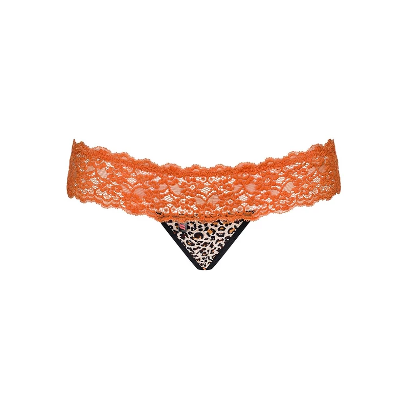 OB2745 OBSESSIVE Lacea párducmintás tanga L/XL duopack  (2 db/doboz) EAN: 5901688212745