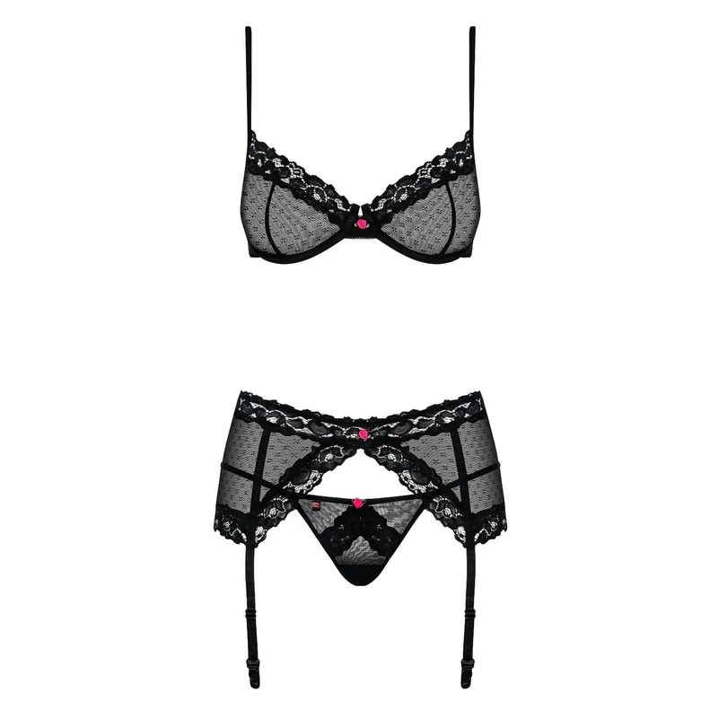 OB0888 OBSESSIVE Piccorosa háromrészes szett L/XL EAN: 5901688210888