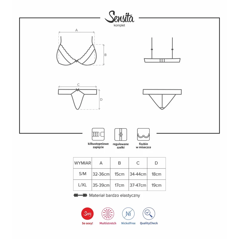 OB1557 OBSESSIVE Sensita komplett S/M EAN: 5901688211557